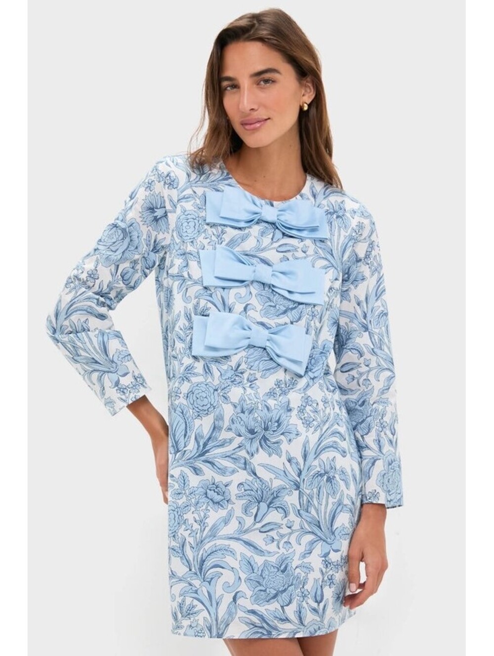 Tuckernuck Hyacinth House Blue Chintz Clarice Bows Dress M
